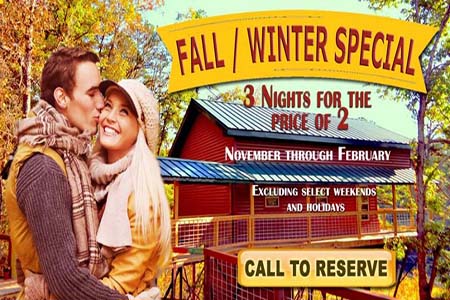 Missouri Cabin Rental Fall and Winter Special